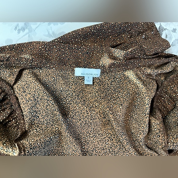 Allison Joy Brown & Black Leopard Print Long Sleeve Bodysuit - Picture 13 of 16